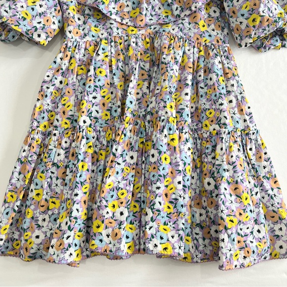 Agua By Agua Bendita Short Dress Flor La Fania Lila Size Small - Picture 5 of 10